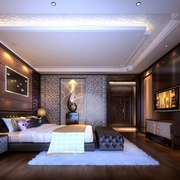 简欧风格住宅效果图设计卧室