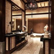 时尚新中式别墅欣赏洗手间