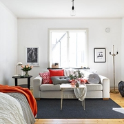 37平白色宜家单身公寓欣赏客厅设计