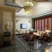 新中式风格别墅欣赏客厅