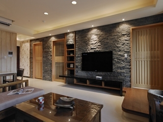 110平日式风格住宅欣赏客厅设计