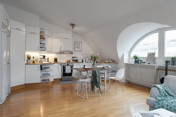 78平北欧住宅欣赏厨房效果