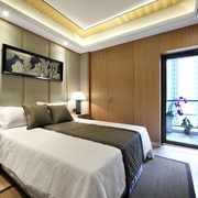 原木清风新中式欣赏卧室