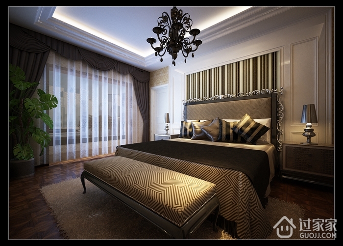 欧式风格装饰住宅效果套图卧室设计