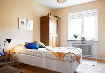 白色北欧住宅案例欣赏卧室衣柜