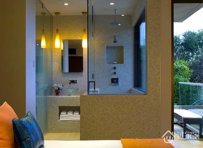 现代风格别墅效果图淋浴间