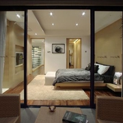 现代白色舒适复式楼欣赏卧室
