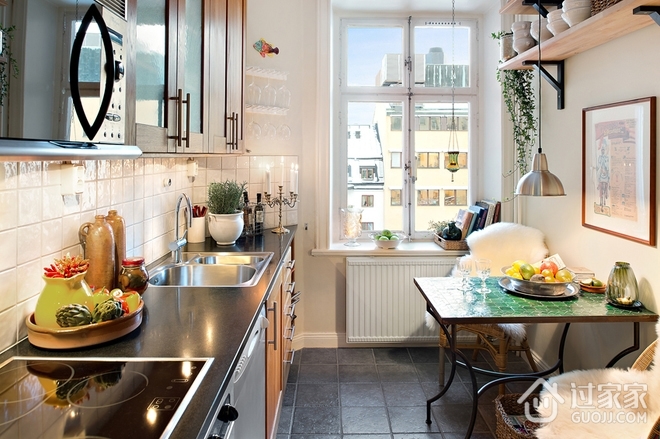 66平白色北欧住宅欣赏厨房