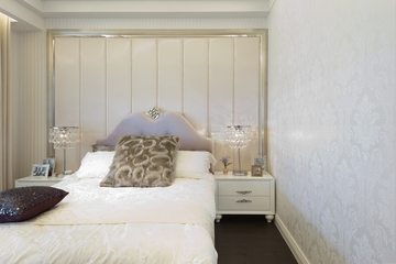 新古典住宅效果图卧室床头柜