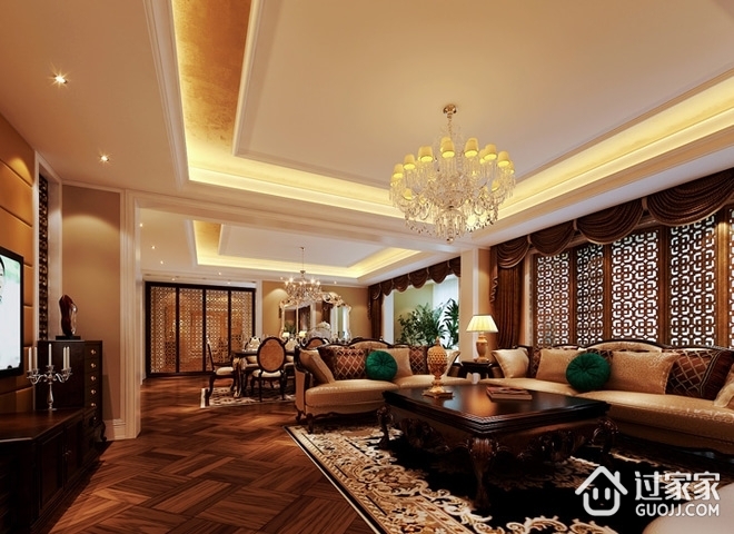 经典法式奢华别墅欣赏客厅设计