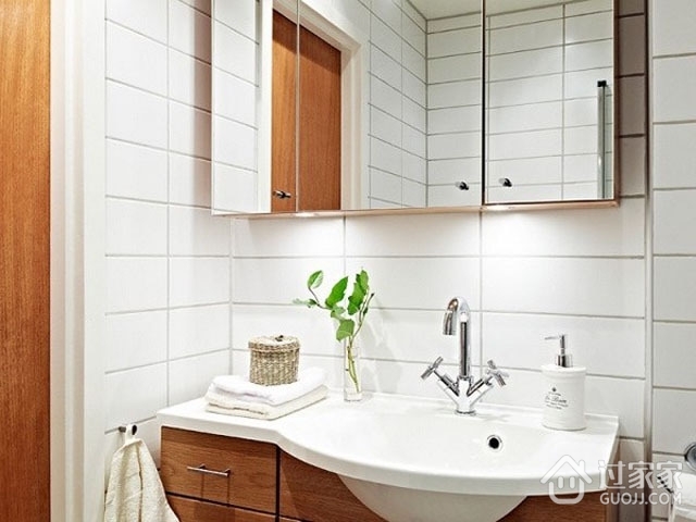 75平清新气质公寓欣赏洗手间