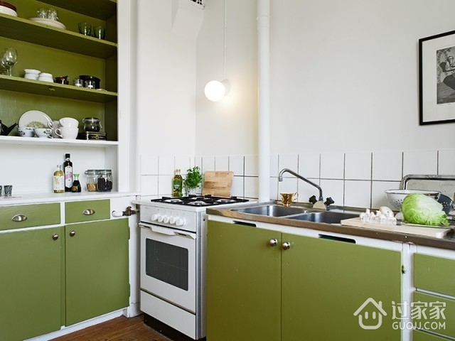 33平简约单身公寓欣赏厨房效果