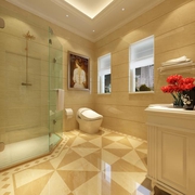 270平美式奢华别墅欣赏卫生间设计
