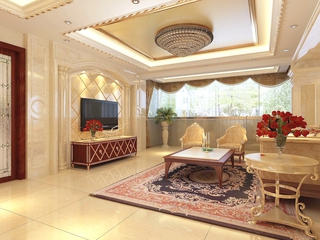 大气奢华中式住宅欣赏客厅设计