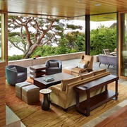 完美融合木质别墅欣赏客厅设计图
