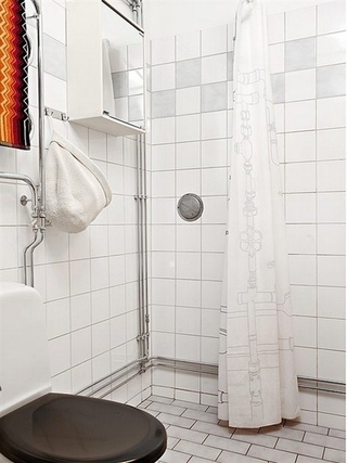 50平白色北欧公寓欣赏卫生间设计