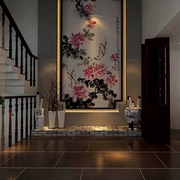中式风格别墅装饰设计背景墙