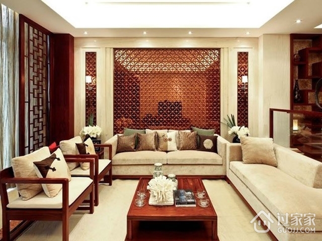 中式古典四居欣赏客厅