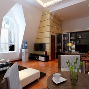 标准现代风格复式楼欣赏客厅
