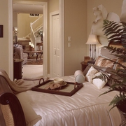 欧式古典风格别墅装饰卧室效果