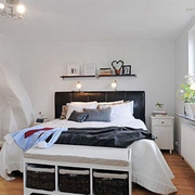 白色北欧风格案例欣赏卧室