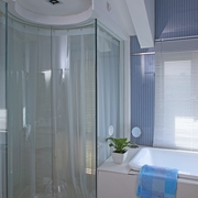 现代风格样板间住宅浴缸