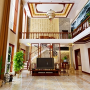 奢华中式220平别墅欣赏客厅设计