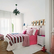 54平白色简约装饰住宅欣赏卧室
