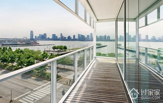现代舒适阳光单身公寓欣赏阳台
