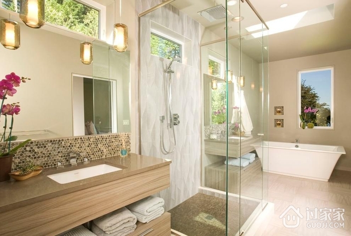 现代住宅设计效果套图淋浴间