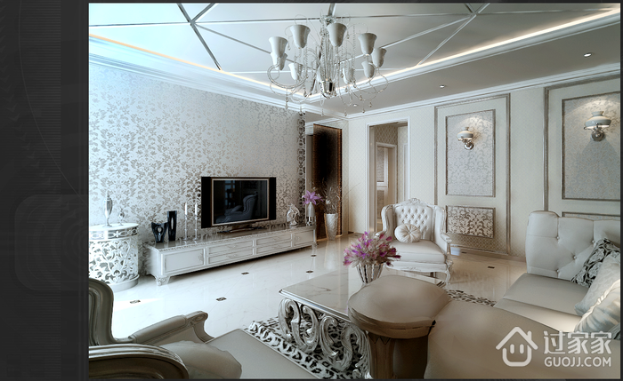 新古典风格装饰设计效果客厅效果