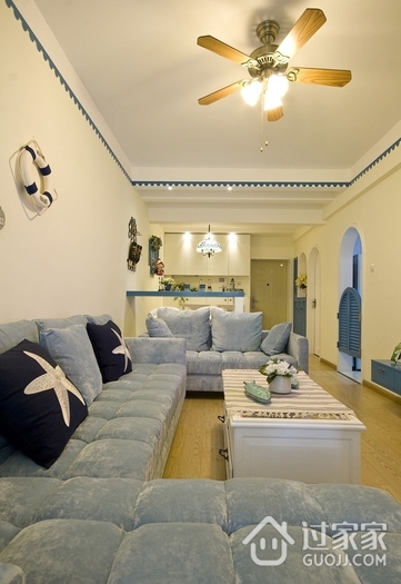 92平地中海温馨住宅欣赏客厅设计