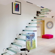 白色现代复式住宅欣赏楼梯