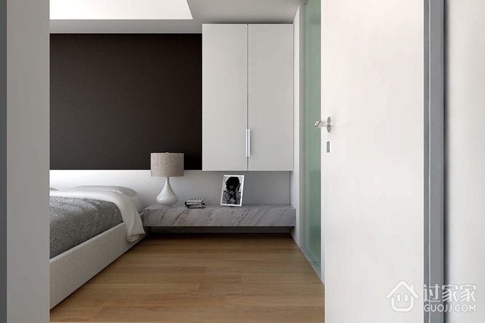 白色现代风格设计案例欣赏卧室背景墙