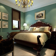 美式风格三口之家住宅欣赏卧室