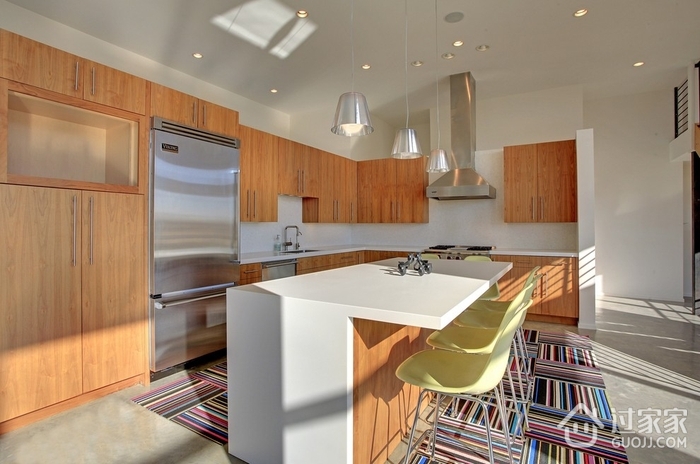 现代创意别墅套图厨房吧台