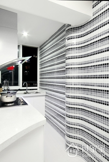 109平白色现代舒适住宅欣赏厨房