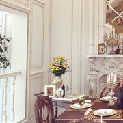 欧式风格别墅效果图餐桌
