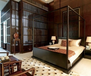 102平中式风格住宅欣赏卧室