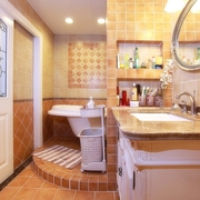 97平美式三室两厅欣赏洗手间设计