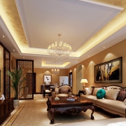 110平中式风格住宅欣赏客厅