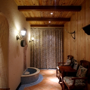 地中海风复式设计休息厅
