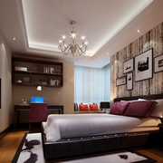 110平中式风格住宅欣赏卧室摆件