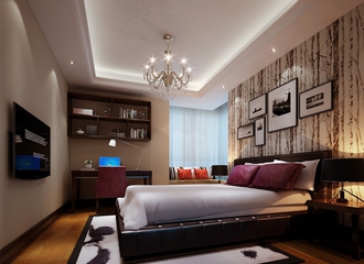 110平中式风格住宅欣赏卧室摆件