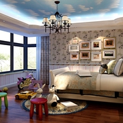新古典样板房案例欣赏卧室吊顶