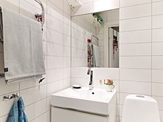 66平白色简约住宅欣赏洗手间