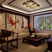 101平新中式雅致住宅欣赏客厅设计