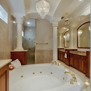奢华欧式风格效果图浴缸