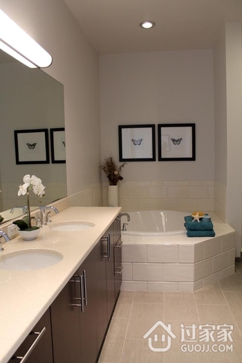 现代住宅效果图浴室设计