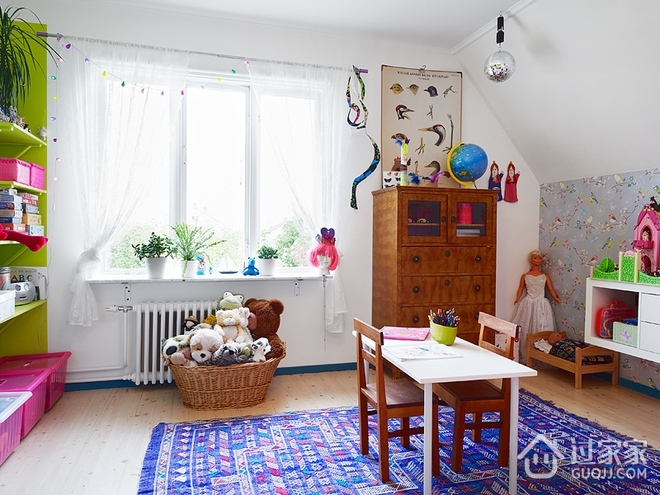 116北欧白色住宅欣赏儿童房